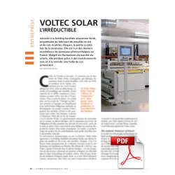 Article PDF - Voltec Solar - (Janvier/Février/Mars 2016)