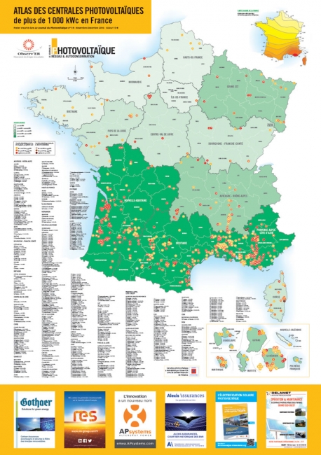 Poster - Atlas des centrales PV en France