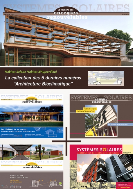 La collection des 5 derniers numéros Architecture Bioclimatique