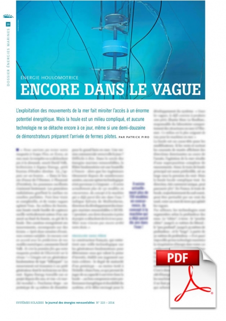 Article PDF - Energie Houlomotrice (Sept./Octobre 2014)