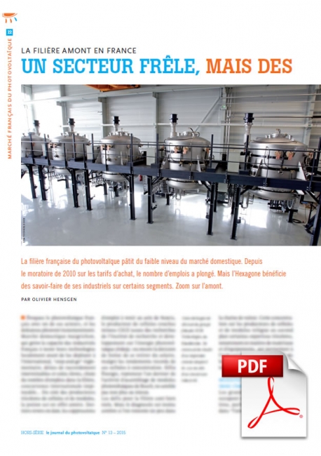 Article PDF - Filière PV amont (Mai 2015)