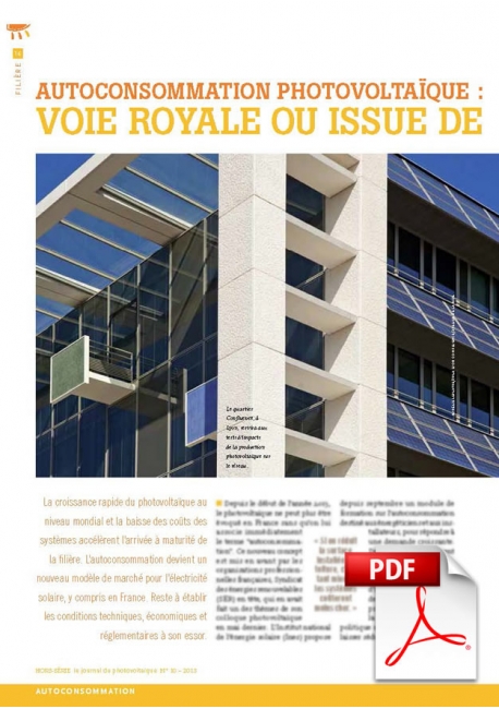 Article PDF - Autoconsommation photovoltaique (Novembre 2013)