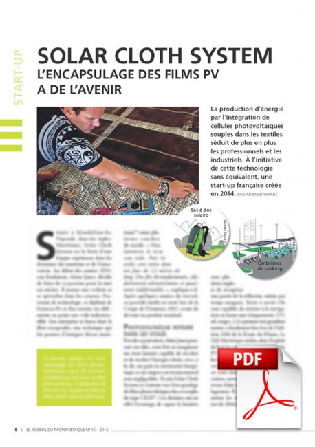 Article PDF - Solar Cloth System (Janvier/Février/Mars 2016)