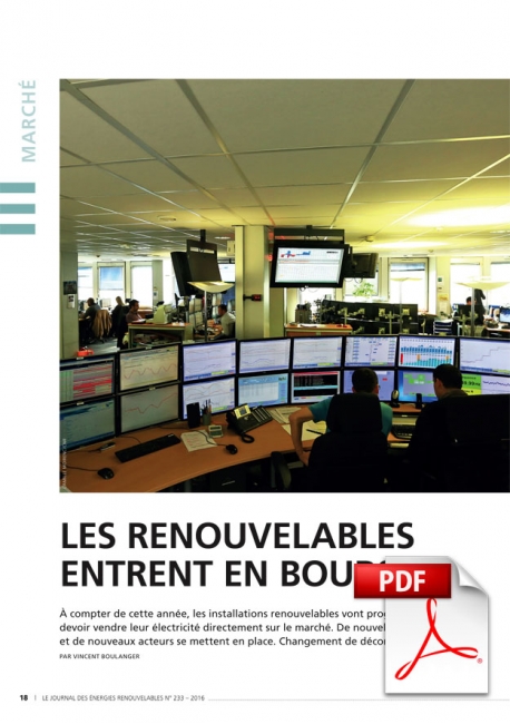 Les renouvelables entrent en bourse (Article PDF)