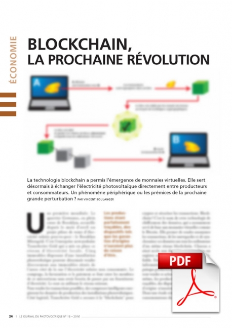 Article PDF - Blockchain, la prochaine révolution énergétique ?