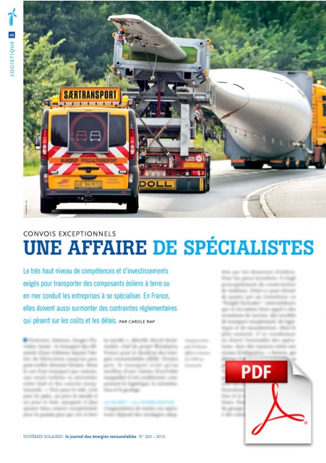 Article PDF - Convois exceptionnels : une affaire de spécialistes (Janv./Février 2015)